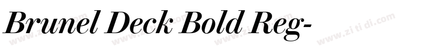 Brunel Deck Bold Reg字体转换
